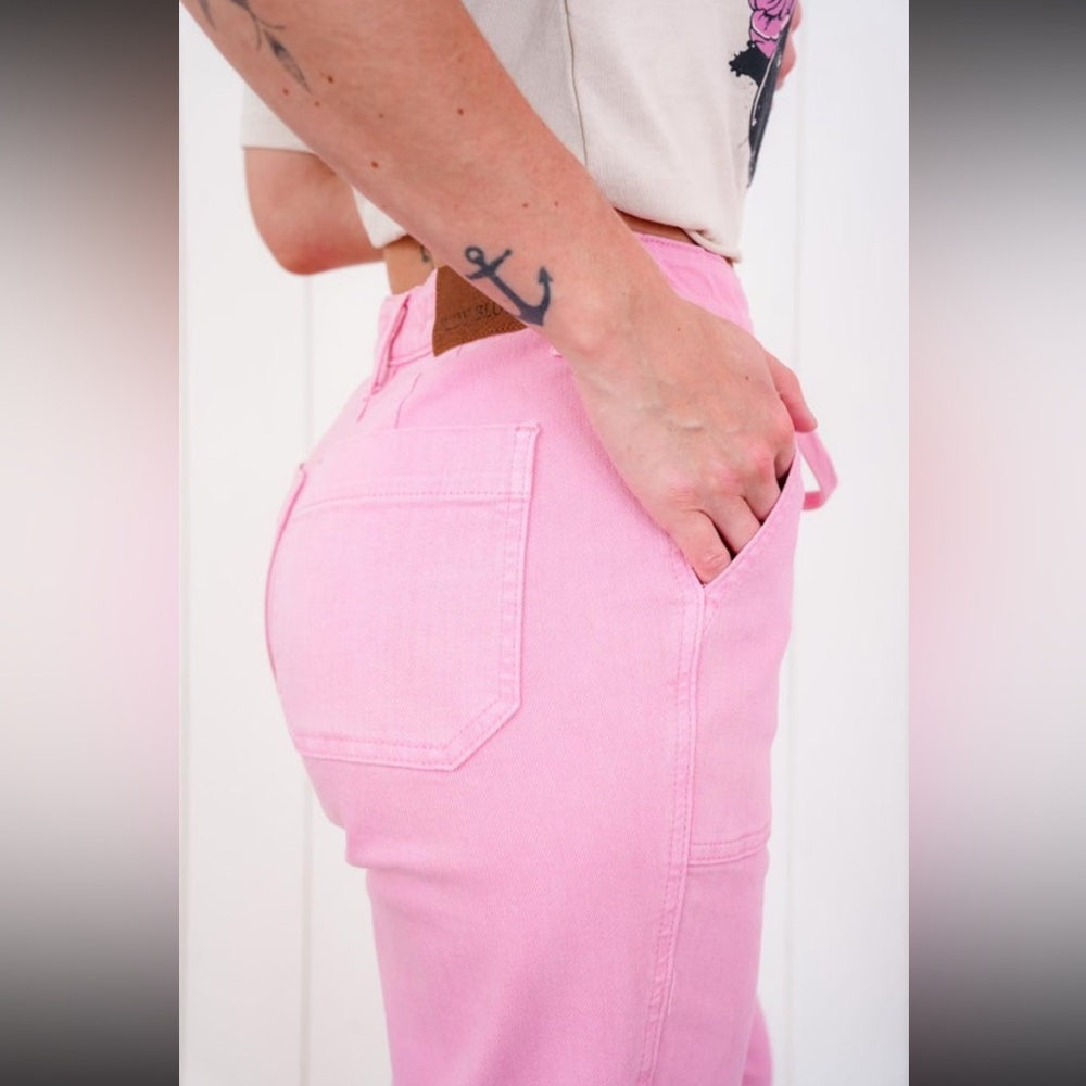 Judy blue pink jean joggers 16W - Picture 4 of 11